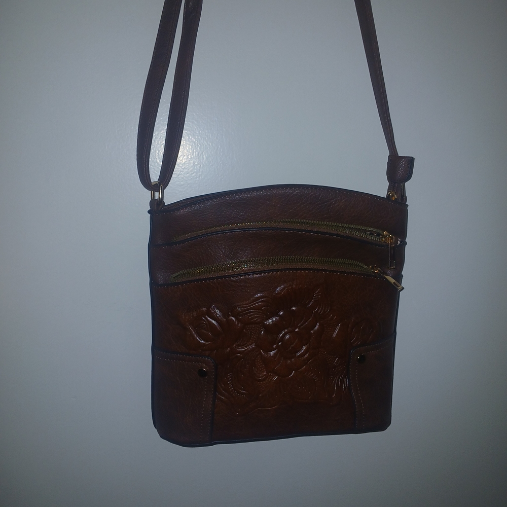 Brown Leather Crossbody Bag